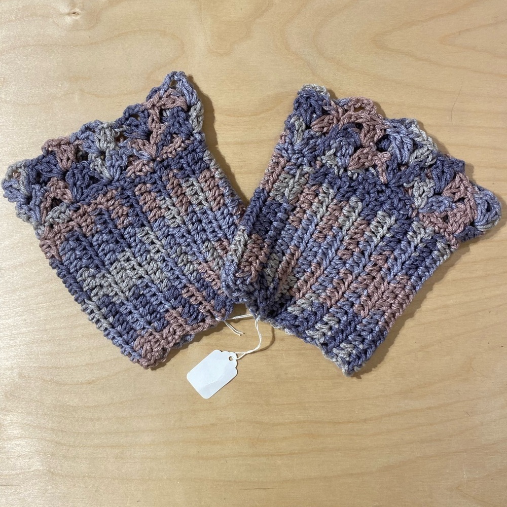 Handcrafted Multicolor Crochet Boot Topper (OV)